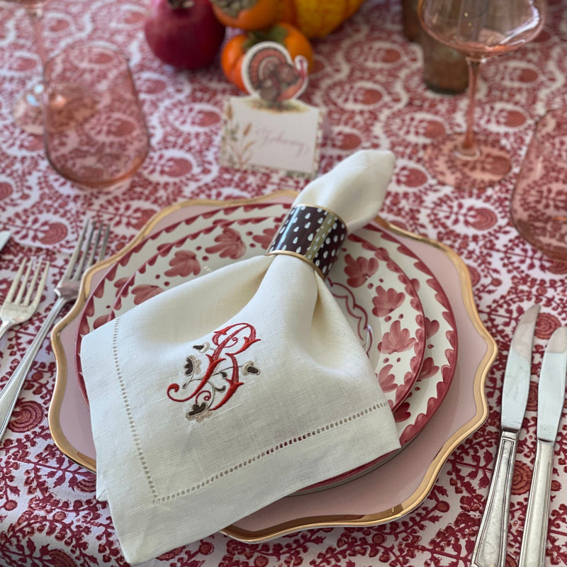 Peony Bloom Charger