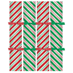 Caspari Candy Cane Stripes Christmas Crackers