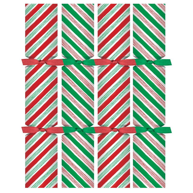 Caspari Candy Cane Stripes Christmas Crackers