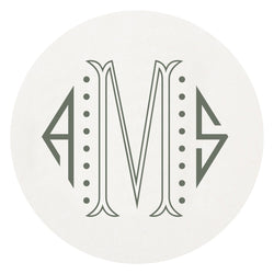 Monogrammed Disposable Letterpress Coasters