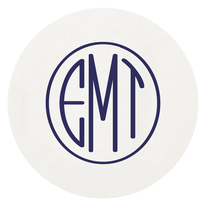 Monogrammed Disposable Letterpress Coasters