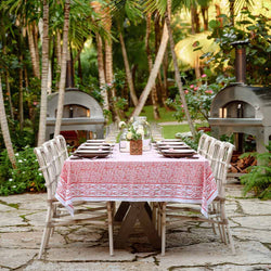 Pomegranate Persimmon Tapestry Tablecloth