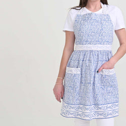 Pomegranate Blue Tapestry Apron