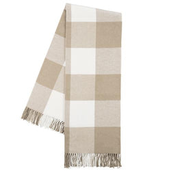 Buffalo Check Throw Blanket - Monogrammable - Dune