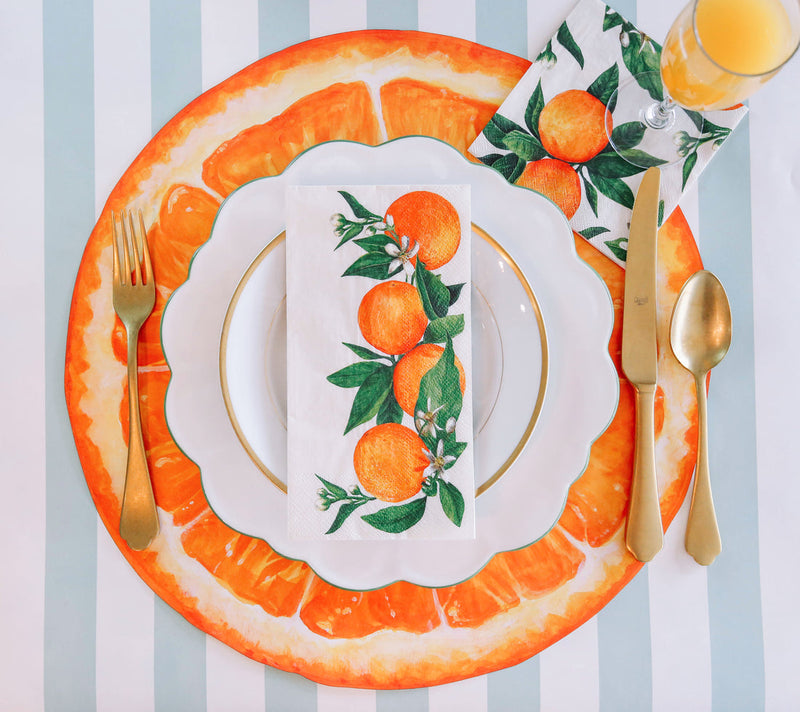 Hester & Cook Orange Slice Paper Placemats