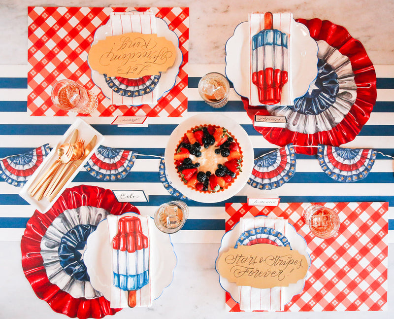 Hester & Cook Star Spangled Paper Placemats