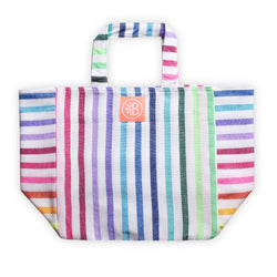 Children's Rainbow Striped Beach Tote