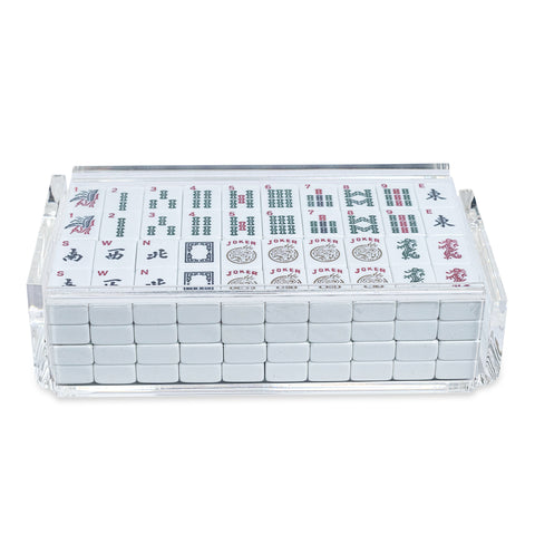 Mahjong Set - Clear - Luxe Dominoes