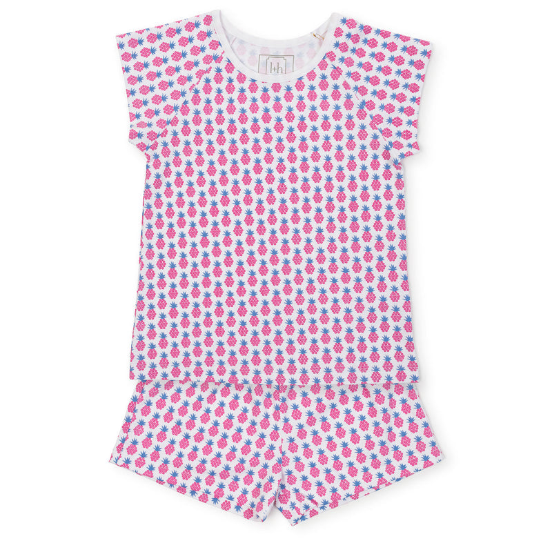 Lila Hayes Pink Pineapple Short Pajama Set