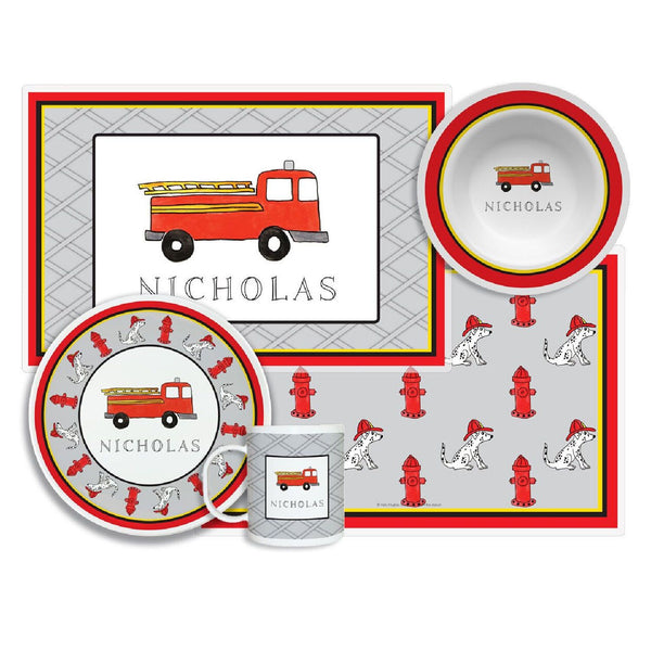 Firetruck Tabletop Collection - Set of 4 - Personalized
