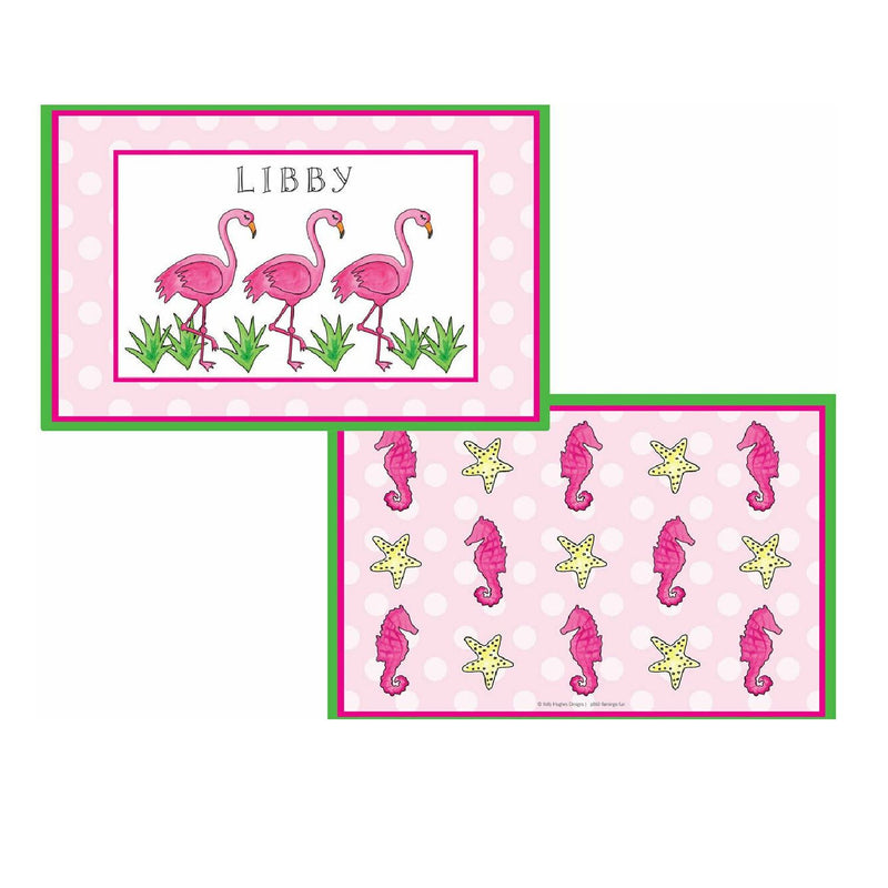 Flamingo Fun Tabletop - Placemat - Personalized