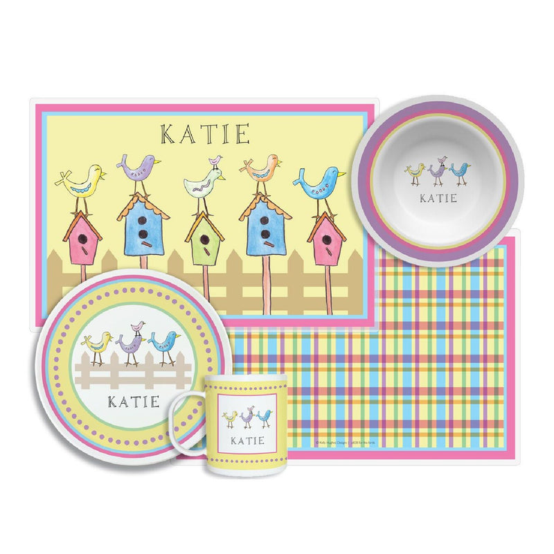 For the Birds Tabletop - 4-piece set - Personalized