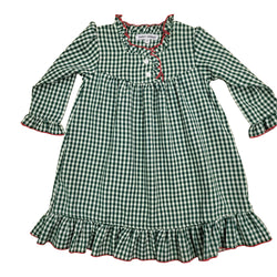 Green Gingham Christmas Nightgown