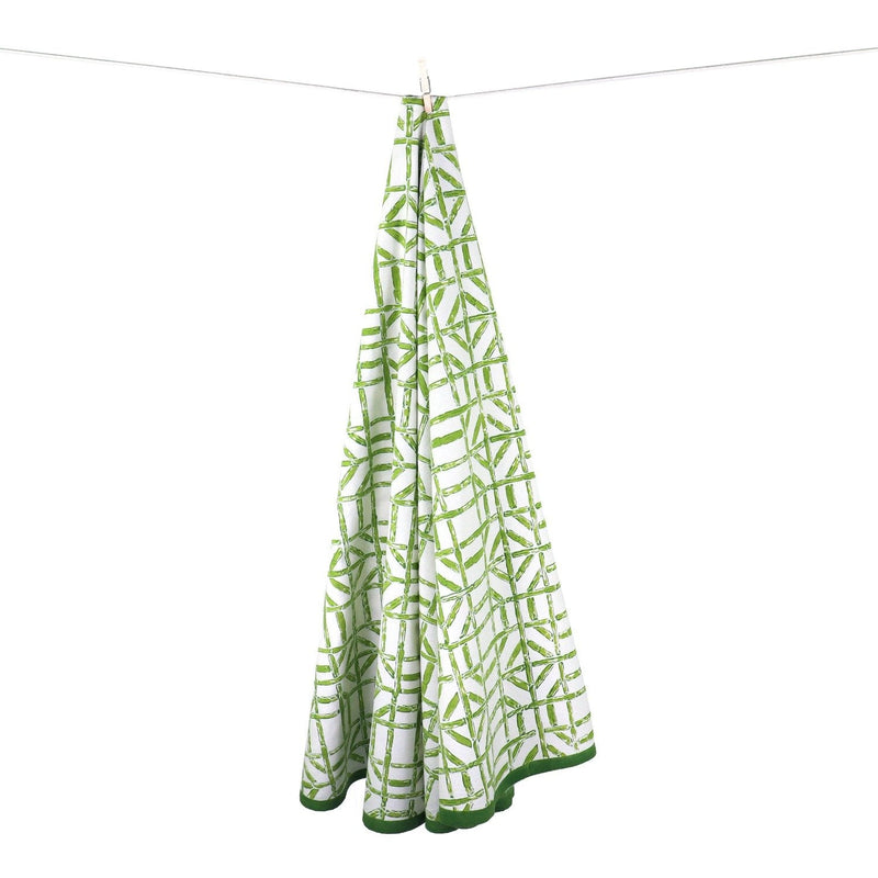 Pomegranate Green Bamboo Tablecloth