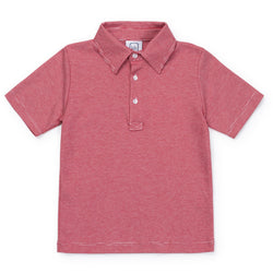 Red Stripes Griffin Polo Shirt - Lila & Hayes