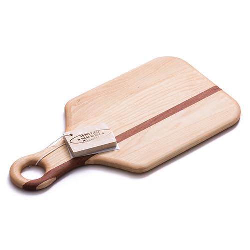 Small Wooden Cheese Board with Handle - Personalized