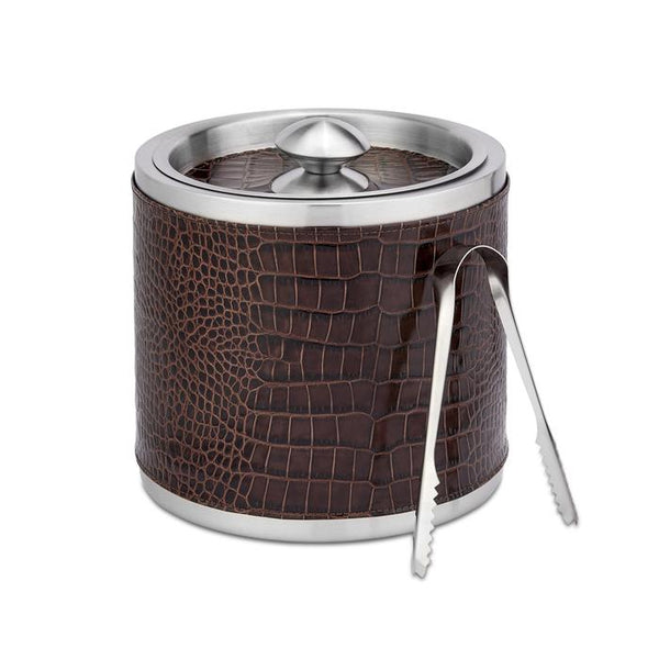 Leather Wrapped Ice Bucket
