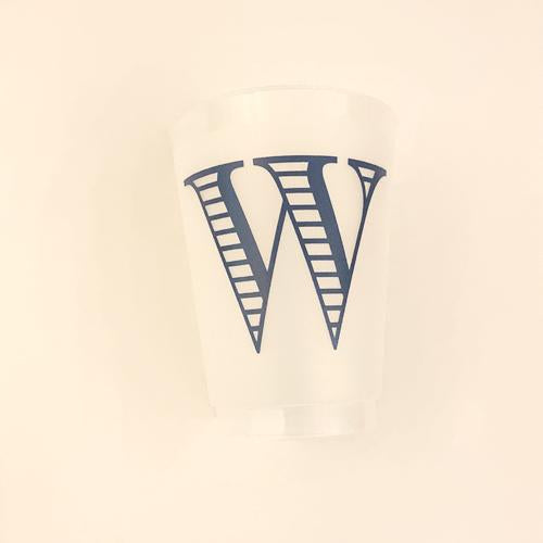 Single Initial Grab & Go Cups - W