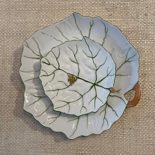 Hand-painted Cabbage Leaf Plate