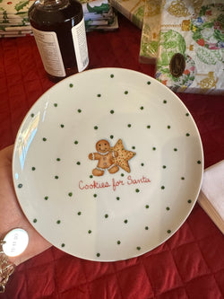 Cookies for Santa Porcelain Plate Ann Marie Murray