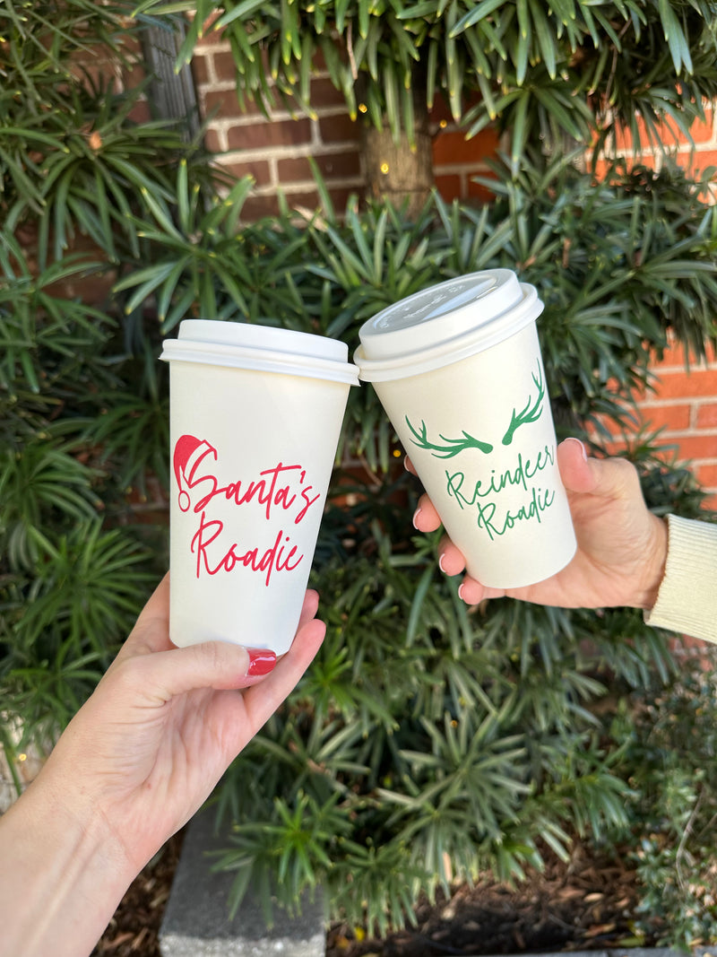 Reindeer Roadie Grab & Go Coffee Cups