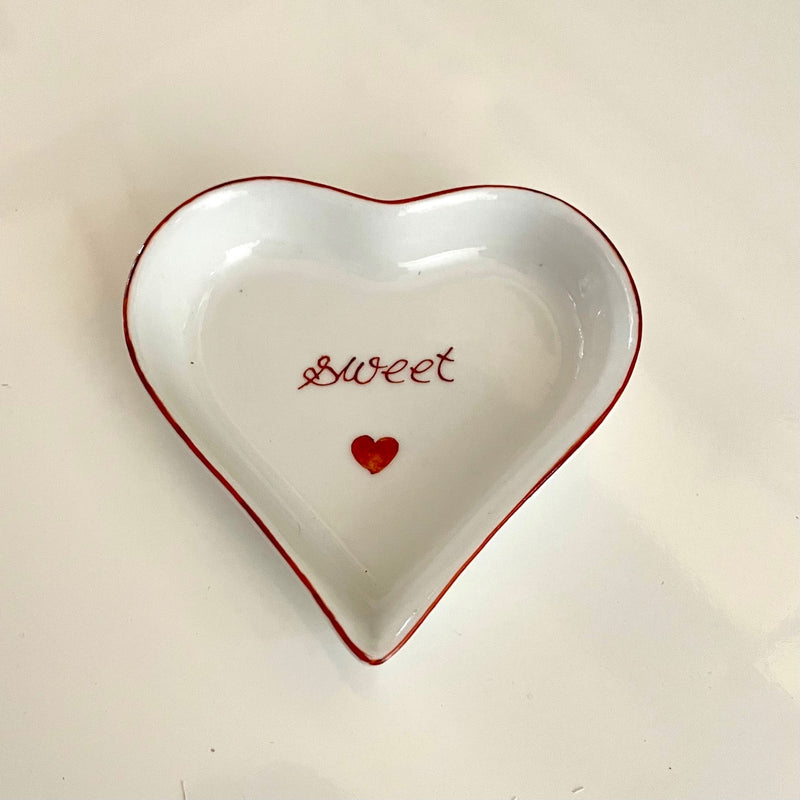 Sweet Heart Dish Hand Painted