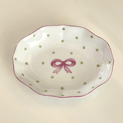 Hand Painted Bow Dish