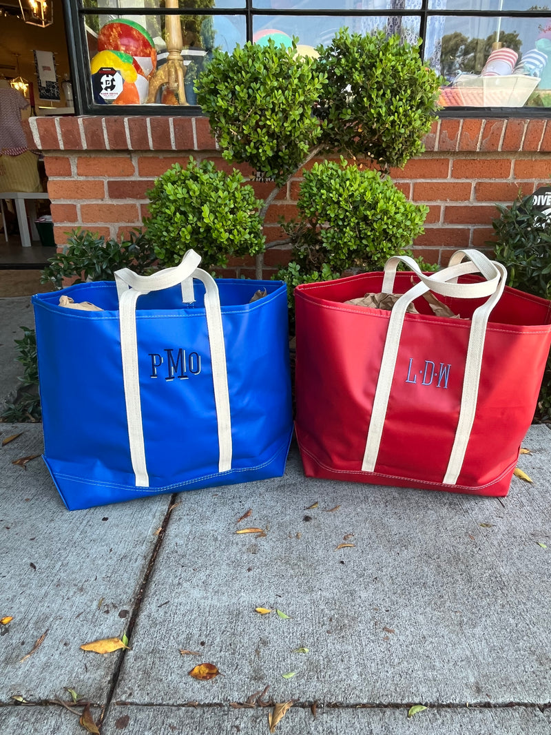 Royal Blue & Red Steele Ultimate Beach Tote - Medium