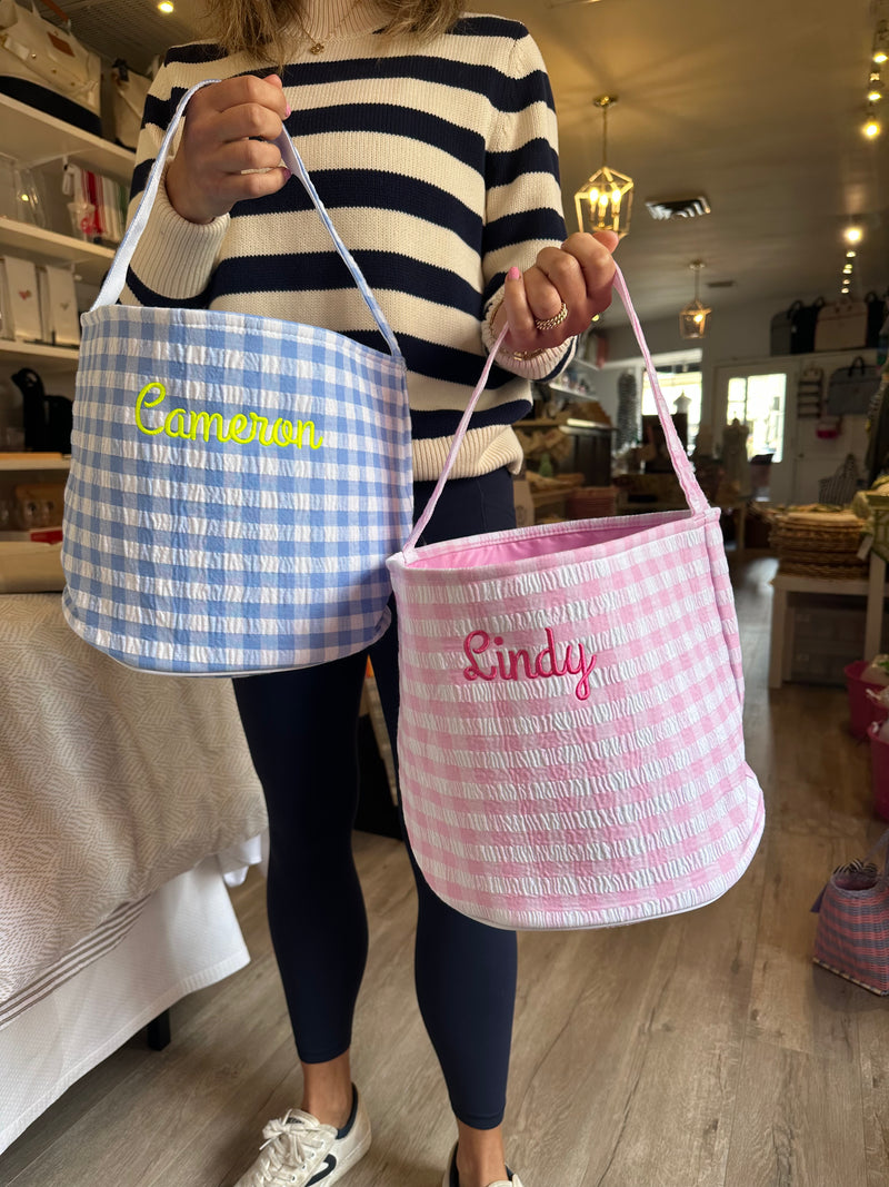 GINGHAM EASTER BASKETS