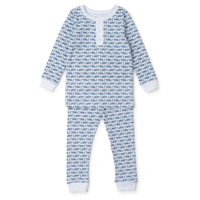 Lila Hayes Blue Tigers Jack Pajama Set