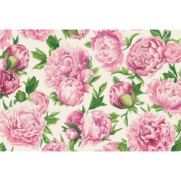 Hester & Cook Peonies in Bloom Paper Placemats