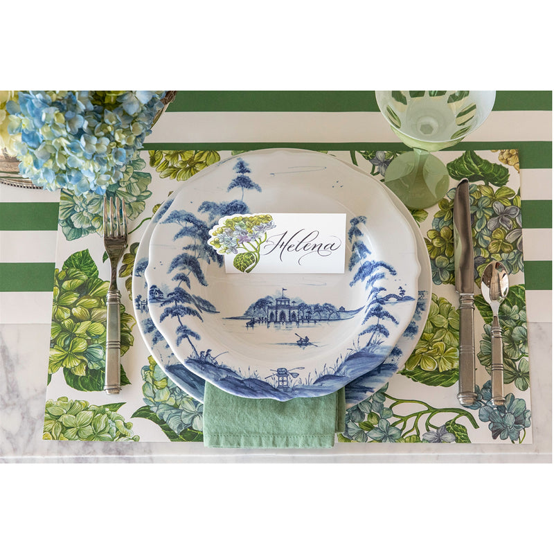 Hester & Cook Blooming Hydrangeas Paper Placemats