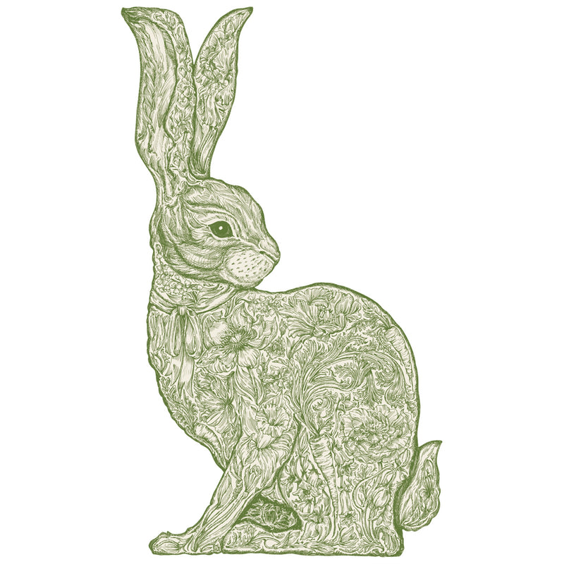 Hester & Cook Greenhouse Hare Paper Placemats