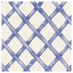 Hester & Cook Blue Lattice Paper Cocktail Napkins
