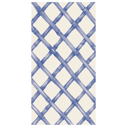 Hester & Cook Blue Lattice Paper Guest Towels