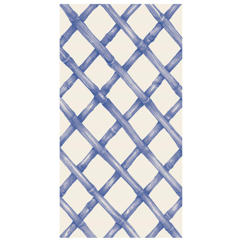 Hester & Cook Blue Lattice Paper Guest Towels
