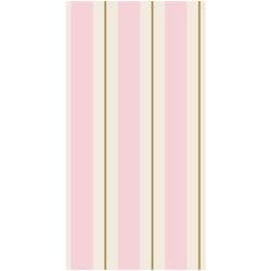 Hester & Cook Pink & Gold Stripe Paper Guest Towels