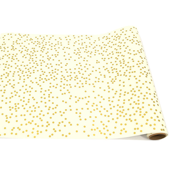 Hester & Cook Gold Confetti Paper Table Runner