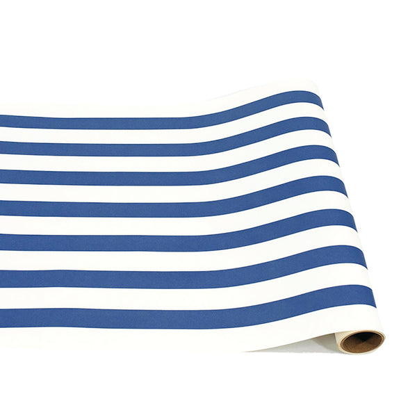 Hester & Cook Navy Stripe Paper Table Runner