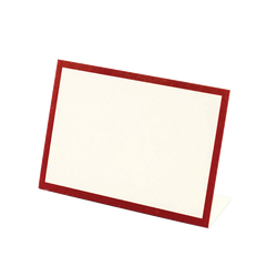 Hester Cook Red Frame Place Cards
