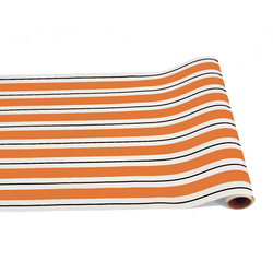 Hester Cook Orange & Black Awning Stripe Paper Table Runner