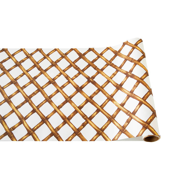 Hester & Cook Bamboo Lattice Paper Table Runner