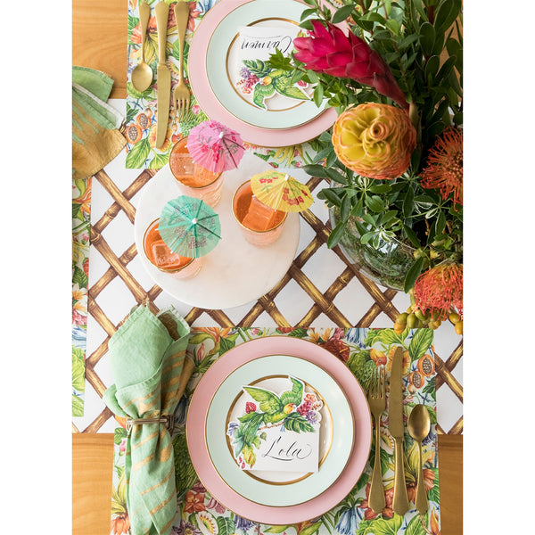 Hester & Cook Bamboo Lattice Paper Table Runner