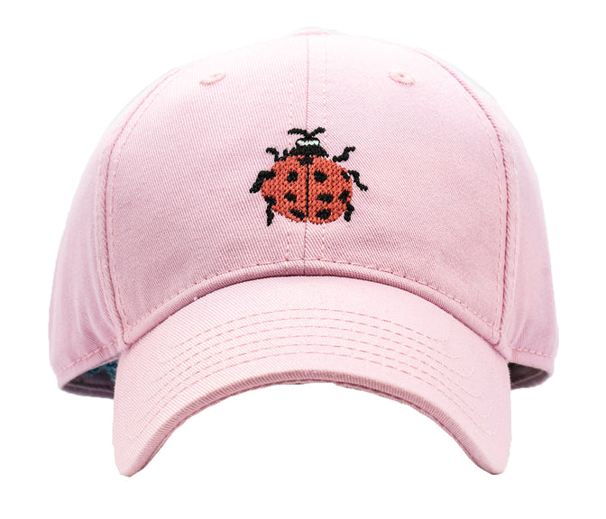 Kids Needlepoint Baseball Hat - Ladybug