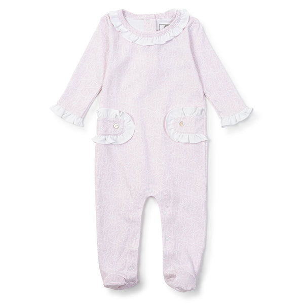 Lila Hayes Pink Tiny Vine Lucy Romper