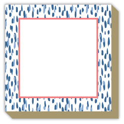 Clubhouse Dot Luxe Notepad - Blue
