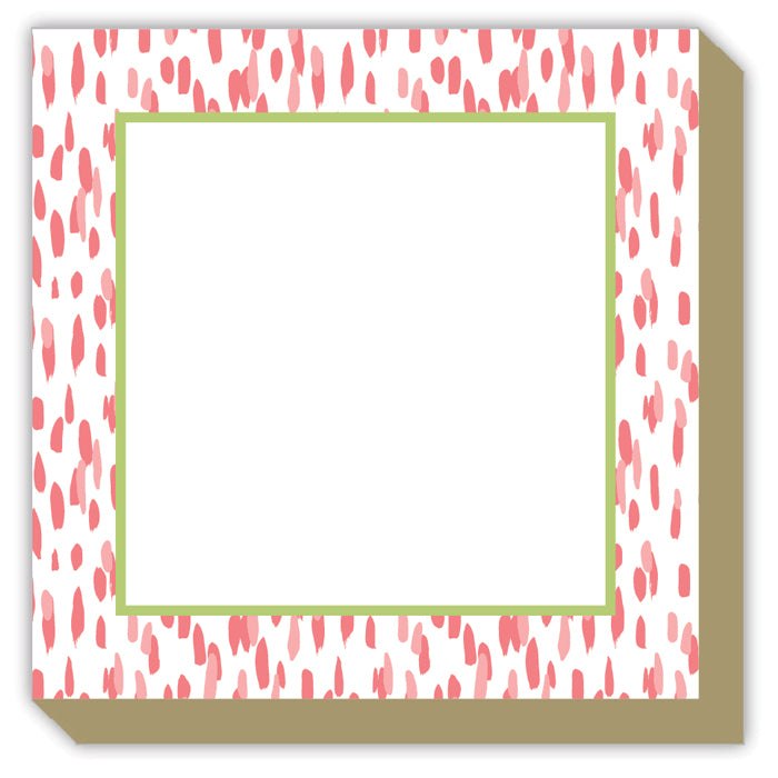 Clubhouse Dot Luxe Notepad - Pink