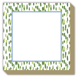 Clubhouse Dot Luxe Notepad - Green