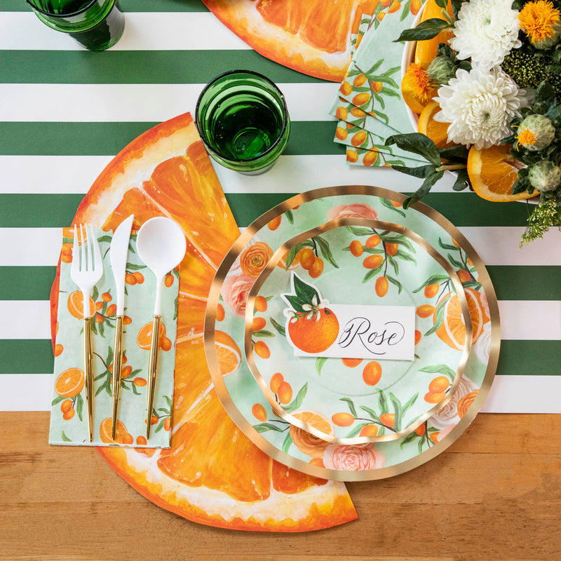 Hester & Cook Orange Slice Paper Placemats