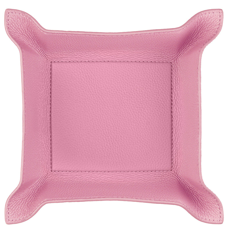 Perry Leather Valet Tray - Rose